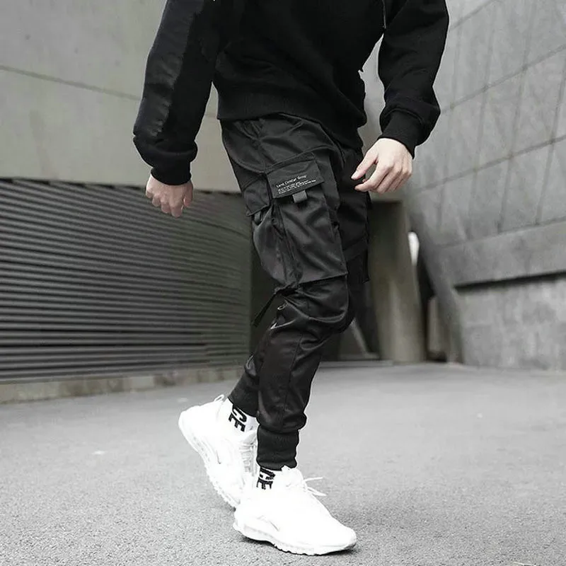 

2021 Harem Joggers Men Cargo Pants Streetwear Hip Hop Casual Pockets Cotton Track Pants Male Harajuku Fashion Trousers