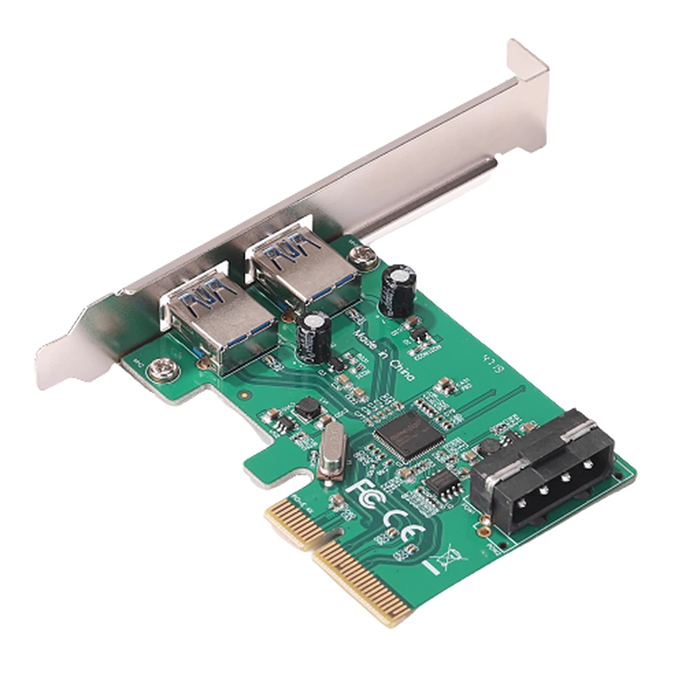 

PCI-E X4 to USB3.1 Riser Card 4PIN PCI Express PCI-E X8/X16 Adapter Extender Desktop Computer Expansion Mining Accessory