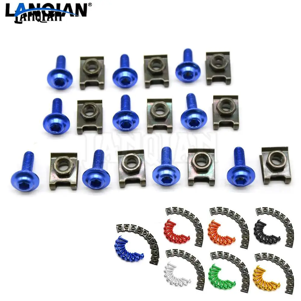 Высокое качество 6 мм аксессуары для мотоциклов обтекатель кузова рабочие болты