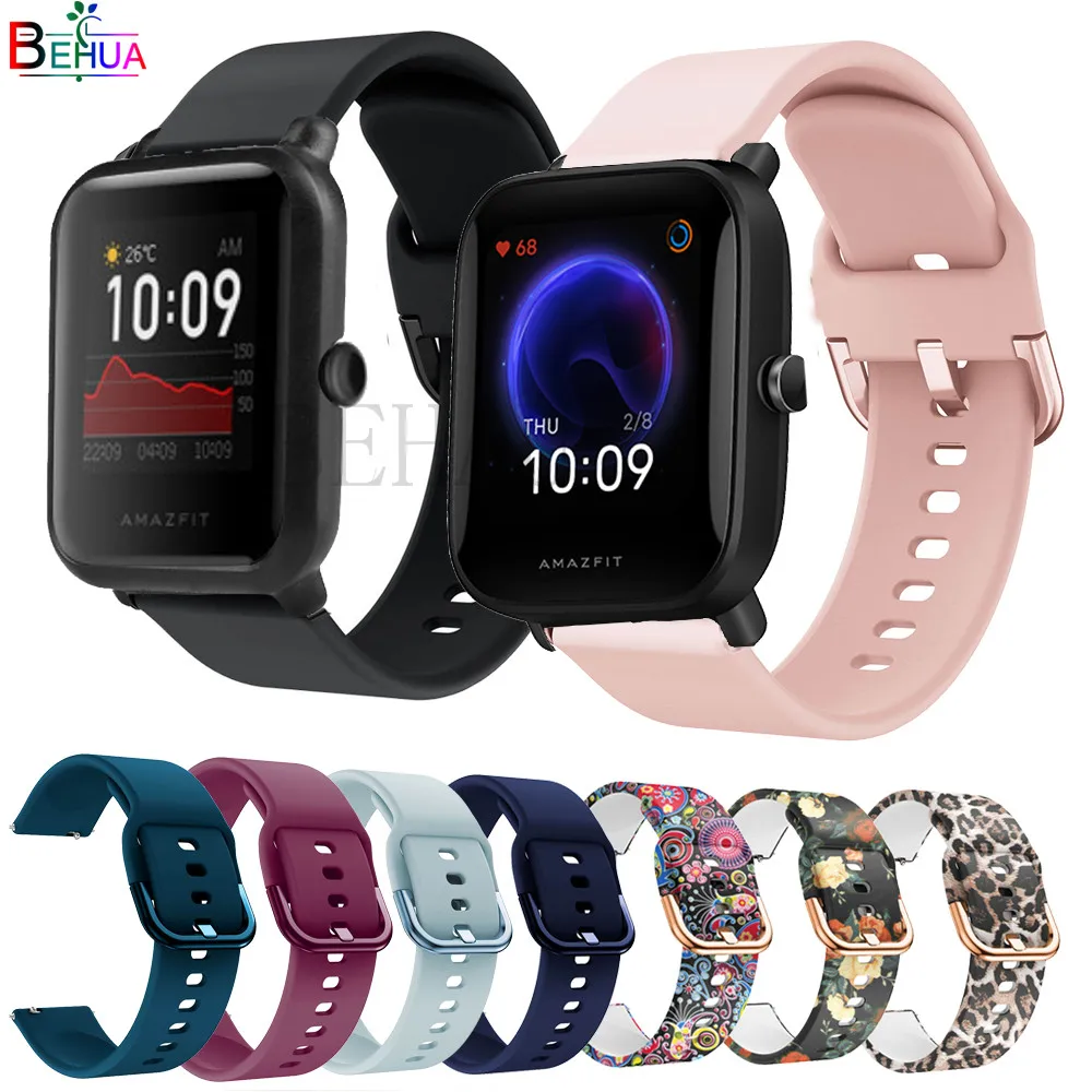 Ремешок BEHUA силиконовый для Xiaomi Huami Amazfit Bip U /Bip S / GTS 2 lite pop pro оригинальный Смарт