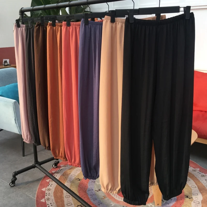 2019 летняя новая одежда штаны для кондиционирования воздуха женские домашние