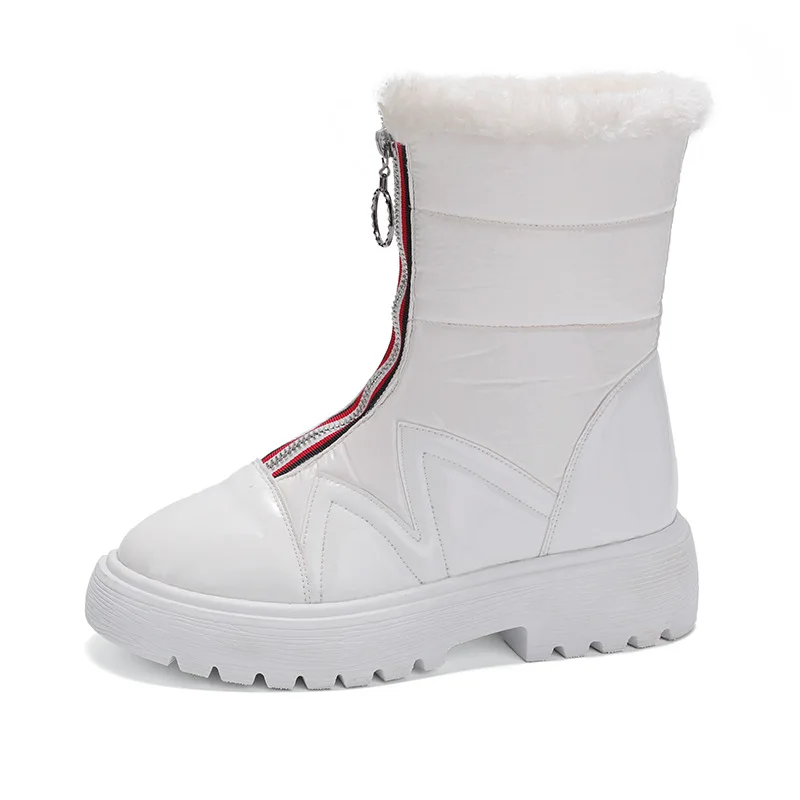 

Winter Women Snow Ankle Boots Waterproof 2019 New Ins Hot Light Female Cotton Shoes Platform Fashion Fur Snow Ankle Boots
