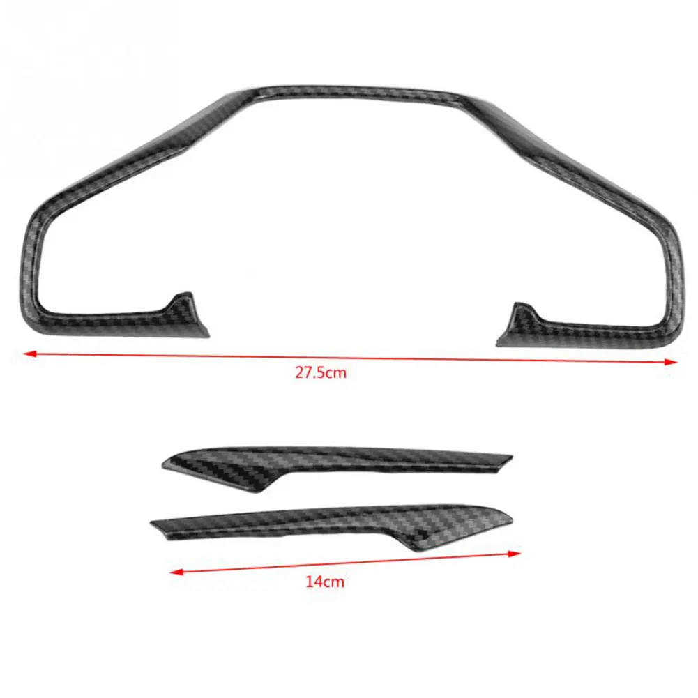 Новинка 3 шт. Стильный чехол из углеродного волокна для рулевого колеса