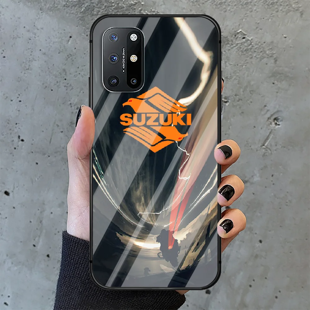 

SUZUKIS car Phone Tempered Glass Case Cover For Oneplus 5 6 7 8 9 Nord T Pro Etui Painting Shell Waterproof