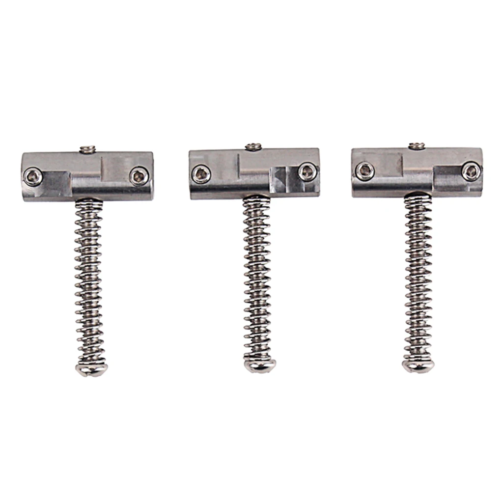 

3x винтажное стильное серебряное седло с фиксированной компенсацией для гитара стиля TL