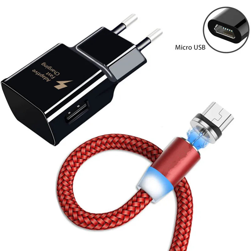 USB адаптер для быстрой зарядки Huawei Y5 Y6 Y9 2019 Honor 8X 7A Nokia 1 2 3 5 6x3 N8 Магнитный зарядный