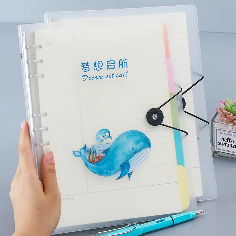 

B5 Loose-leaf Notebook Detachable Notebook Hand Account Grid Book Wrong Title Book Simple Super Thick Draft Book School Supplies