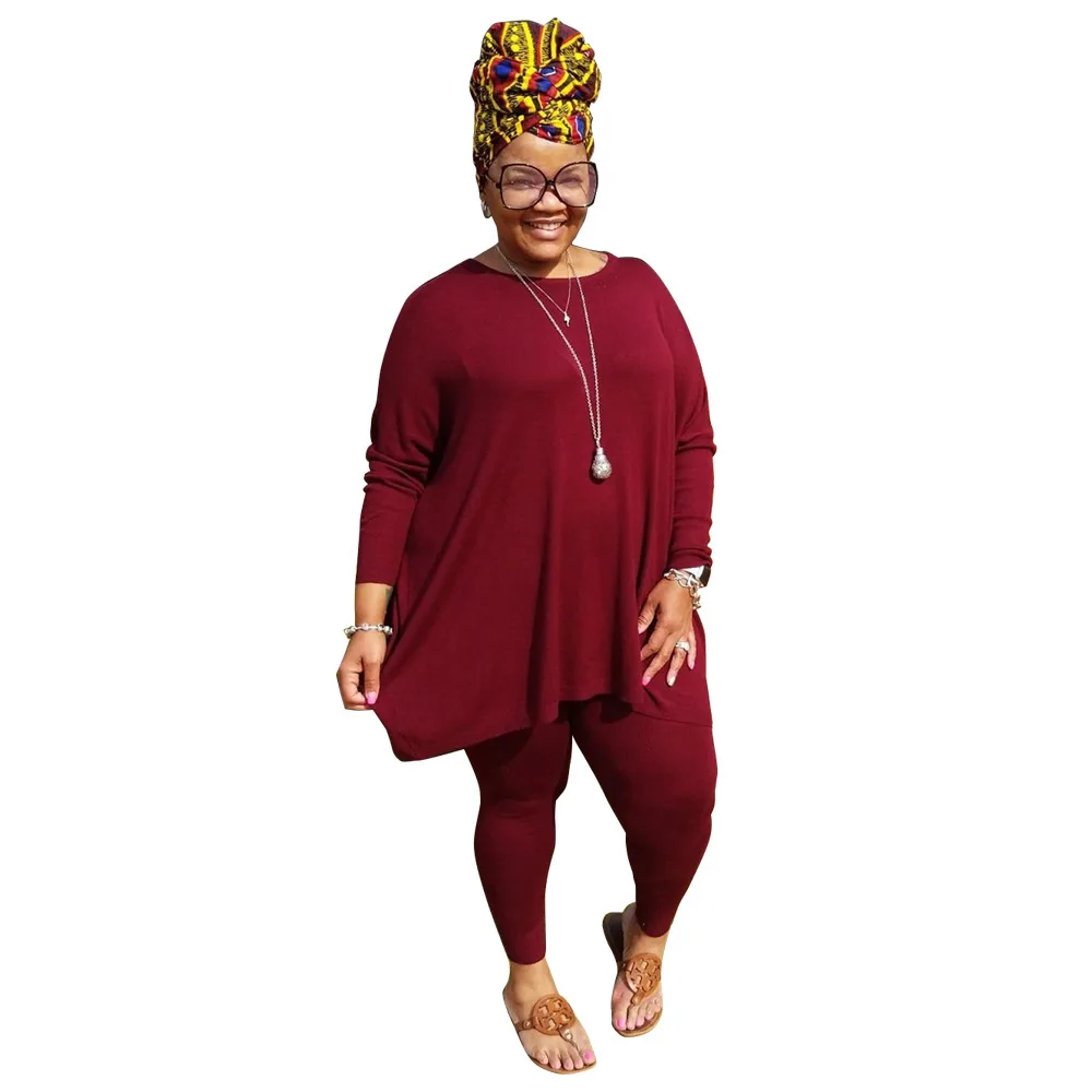 

XL-5XL Plus Size Women'S Set Side Stripe Two Piece Set Long Sleeve Sweatshirt Pockets Pants Set Suit Casual Tracksuits