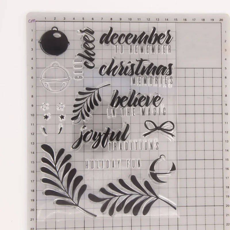 Рождественский прозрачный силиконовый штамп 1 шт. сделай сам скрапбукинг