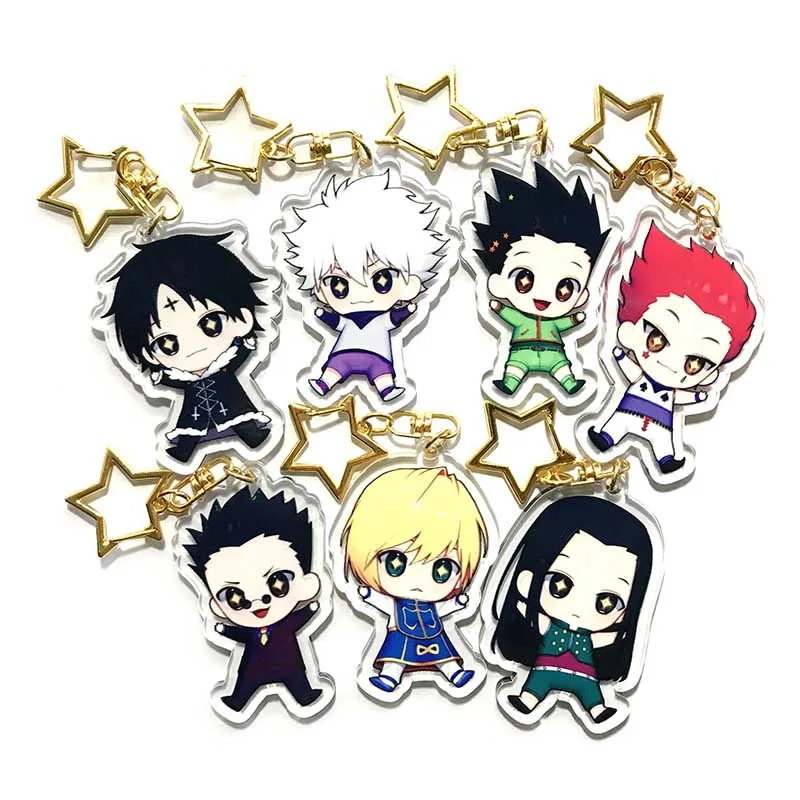 

Аниме Hunter x Hunter GON · FREECSS акриловый брелок подставка фигурка Killua Zoldyck мультяшный кулон брелок подарки косплей