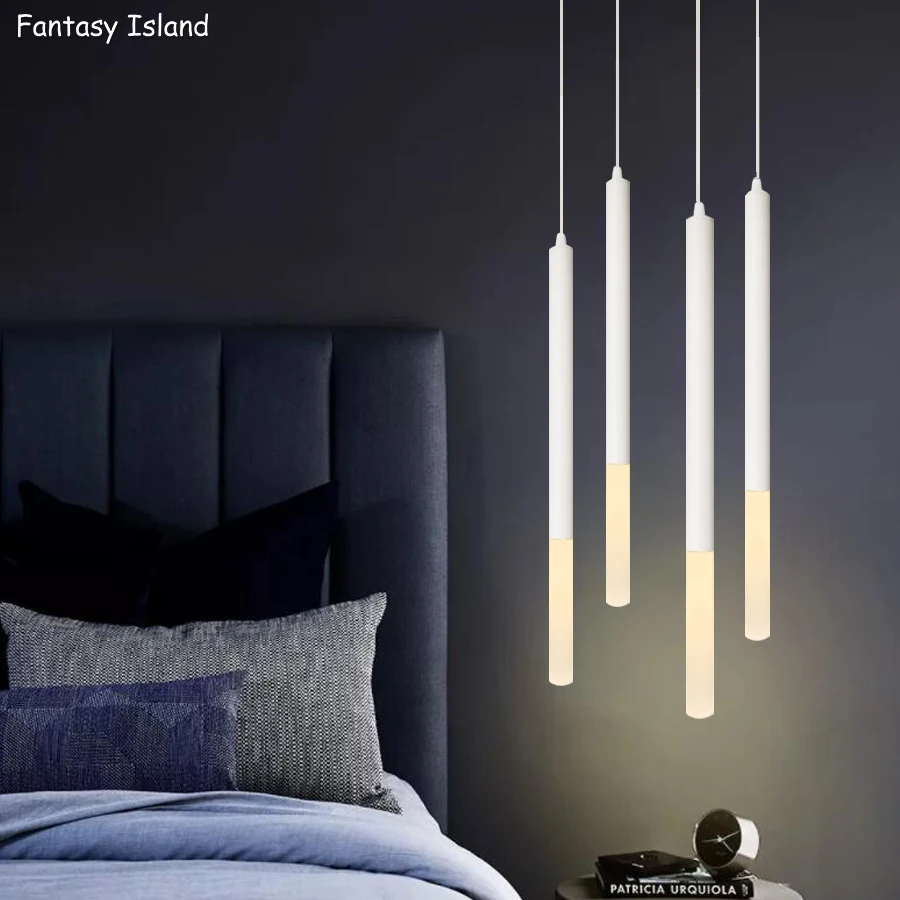 Светодиодный подвесной светильник 1 дюйм цилиндрическая труба для Кухня