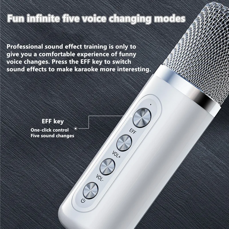 100w ys 203 portable professional karaoke dual microphone bluetooth speaker smart external karaoke device free global shipping