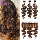 230 пряди волнистых волос с фронтальной линией 8-30 дюймов, бразильские пряди волос с фронтальной Реми, пряди человеческих волос