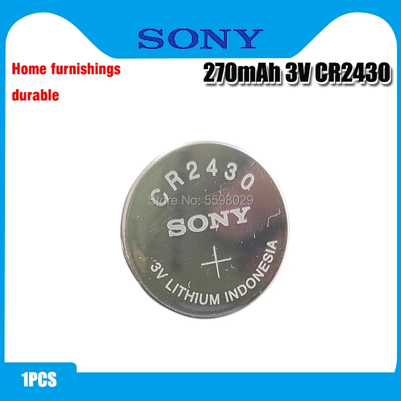 Оригинальный SONY CR2430 кнопочный аккумулятор 3 в литиевые батареи CR 2430 для часов