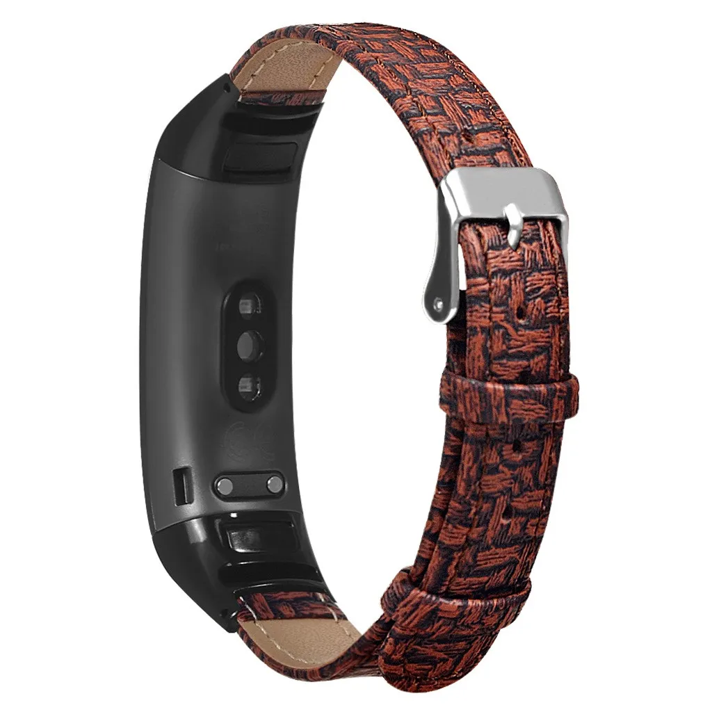 Замена волоконно-кожаных часов Ремешок Браслет для huawei Honor Band 5/4 унисекс тонкий ремешок 10 стилей роскошный модный подарок
