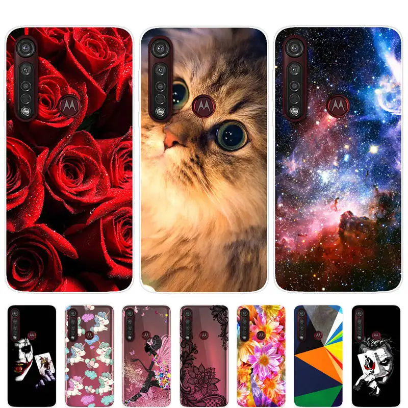 Чехол для Moto G8 Plus силиконовая Мягкая задняя крышка из ТПУ чехол телефона Motorola Play G