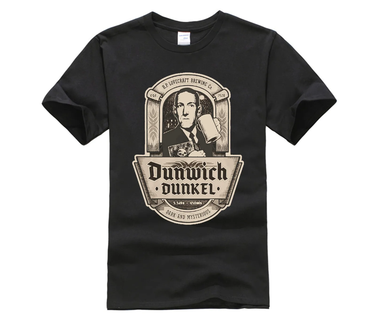 Повседневная футболка брендовая модная мужская с принтом Мужская хлопковая DUNWICH