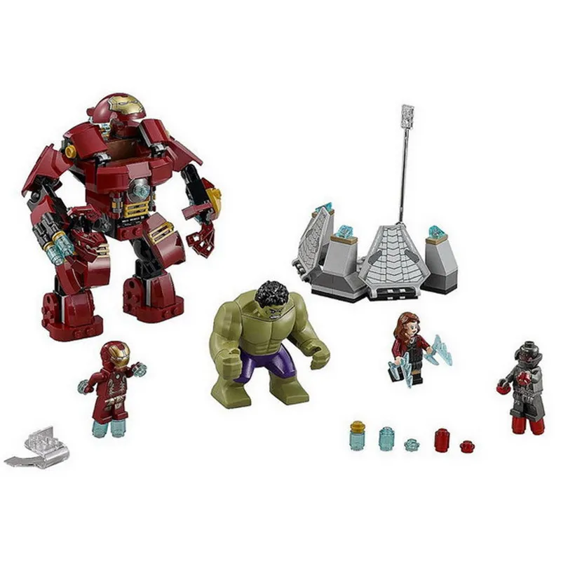 ML-K44 Супер герои Marvel Железный человек халкбастеры анти фигура Халка Конструкторы строительство подарок строительные игрушки для детей