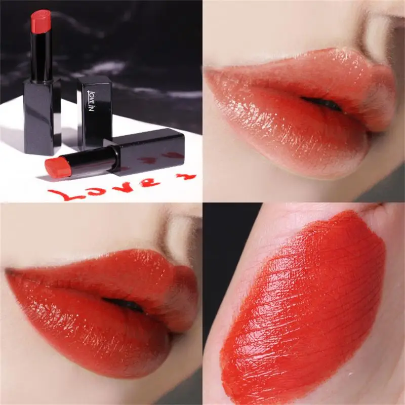 

Velvet Matte Black Tube Lipstick Silky Moisturizing Waterproof Lipstick Long Lasting Not Stick Cup Lip Gloss Cosmetics TSLM1