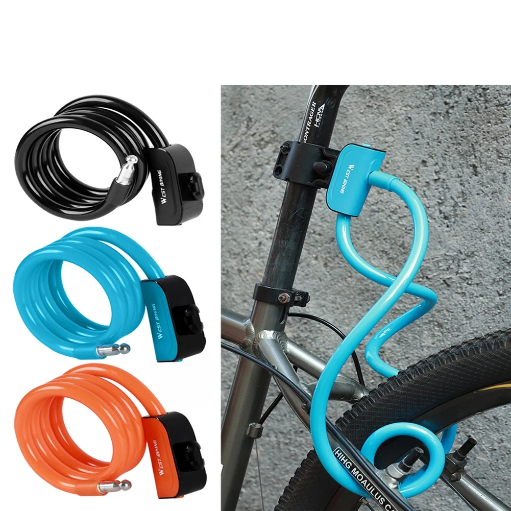 

1.2m Bike Cable Lock Anti-theft Bicycle Lock Motorcycle Cycling Equipment Outdoor Caring Personal Bicycle Supply