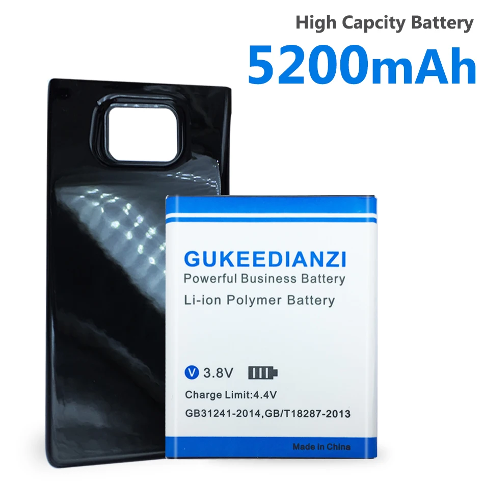 GUKEEDAINZI 5200 мА/ч EB F1A2GBU батарея для SAMSUNG Galaxy S2 I9100 9100 I9100g I9103 I9105 I9108 I9050 I9188 I777 B9062