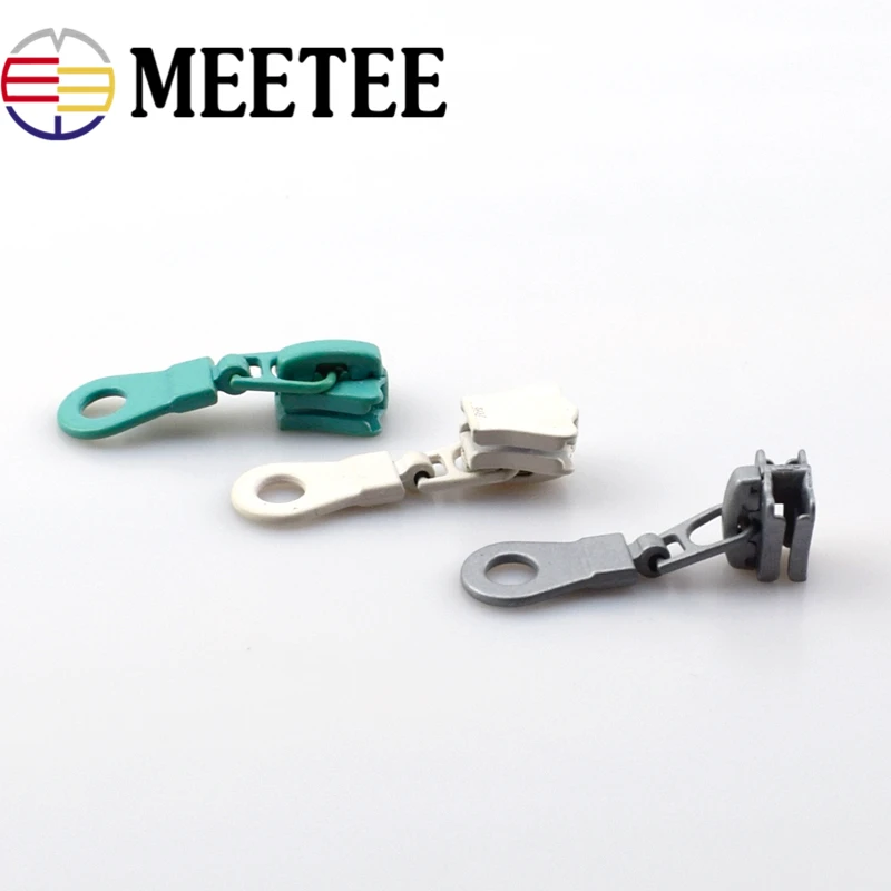 20pcs 5 # Zipper Sliders For Resin Eco friendly Head Bag Clothes Zip Repair Kits DIY Sewing Accessories|Бегунки для молнии| |