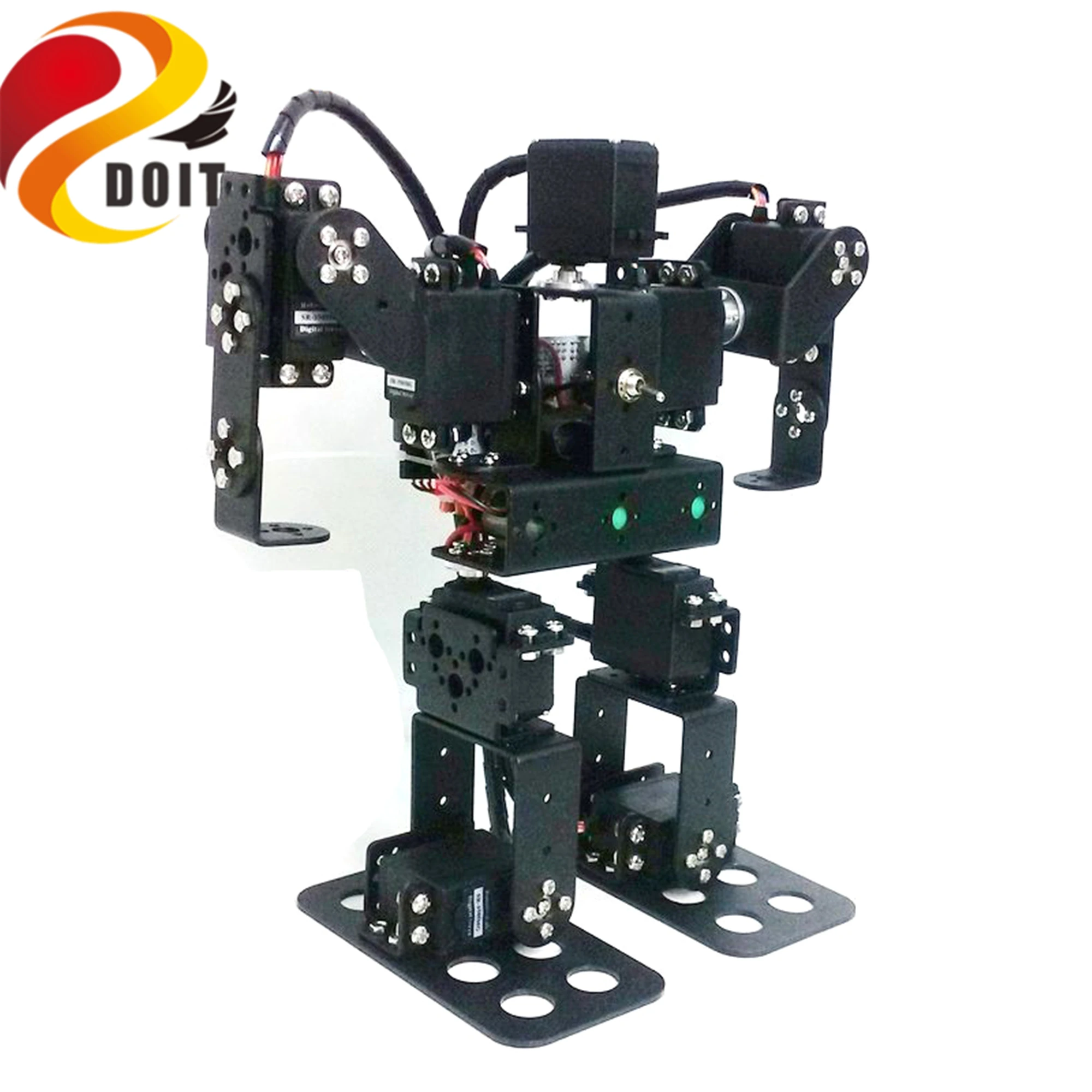 SZDOIT wifi управление 9DOF Интеллектуальный Biped человекоподобный робот рамка Комплект