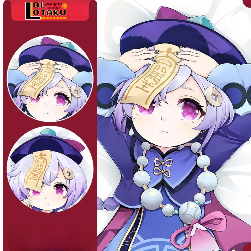 

Qiqi Genshin Impact Dakimakura обнимающая подушка для тела Чехол Otaku для мужчин и женщин симпатичная подушка для всего тела наволочка домашнее постельное белье подарок