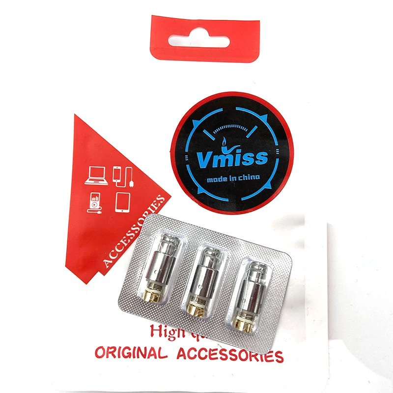 Сменные катушки для вейпа Vmiss 3 шт./кор. OCC MTL Ni80 1 4 Ом | Электроника
