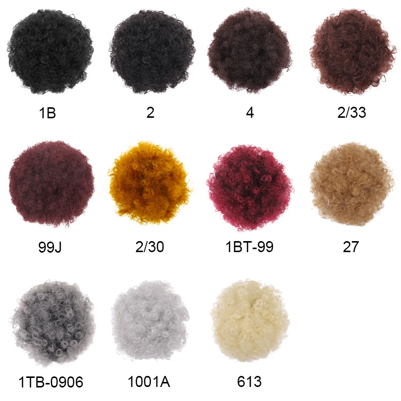 Волосы WEILAI в пучок шиньон аксессуары для волос афро пуховка мягкая жареная