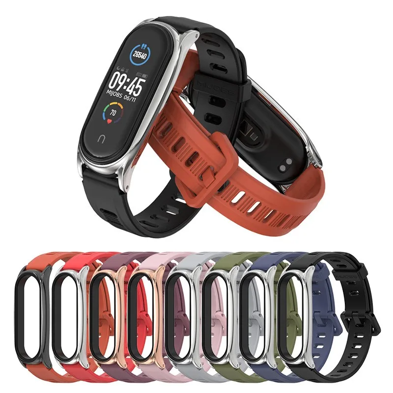 

Ремешок для mi band 3 4 5 6, силиконовый браслет для часов xiaomi