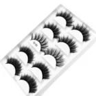 Норковые ресницы ручной работы, пушистые 3d норковые ресницы, натуральный макияж для глаз, 5 пар