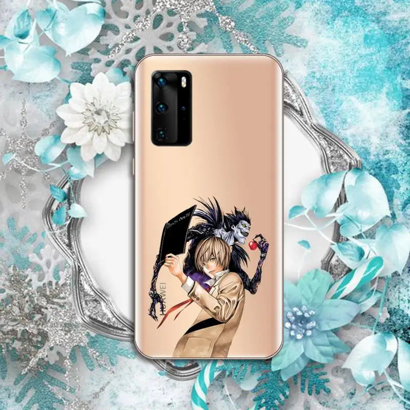 

Death Note Japan anime Phone Case Transparent for Huawei P honor 8 10i 20 30 40 smart 2019