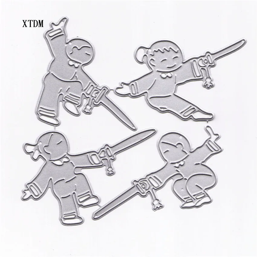 

Metal Martial arts paper die cutting dies for Scrapbooking/DIY Easter wedding Halloween Easter card