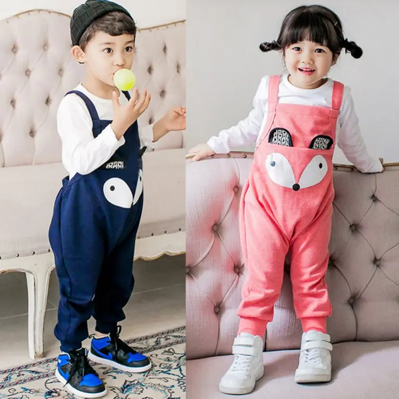 Младенческие штаны для новорожденных детские на лямках маленьких девочек и