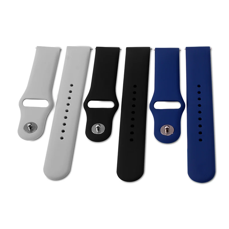 BOORUI 20/22 мм ремешок для часов Силиконовый Браслет Для Xiaomi Amazfit Bip Bit Pace ремни Correa для huawei часы 2/samsung Шестерни S2