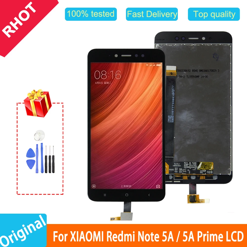 Оригинальный сменный ЖК дисплей 5 дюйма для Xiaomi Redmi Note 5A сенсорный экран Prime Y1 / Lite