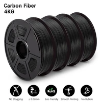 gohigh 4kg pla carbonfiber filament 1 75mm black color carbon effect 100 no bubble eco friendly printing material