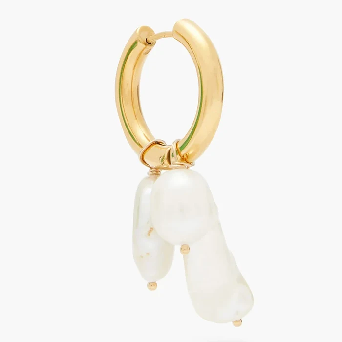 Boucles d oreille женские серьги для женщин эффектные большие серьги богемные boho висячие серьги из пресной воды с жемчугом - Окраска металла: single earring