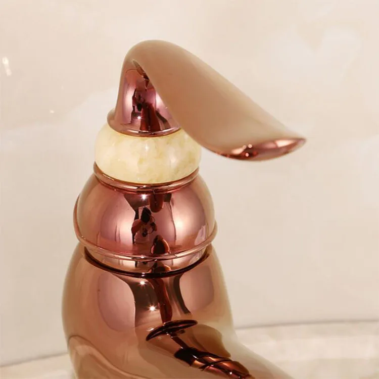 Новые нефритовые и латунные смесители розовые Смесители для ванны роскошные на