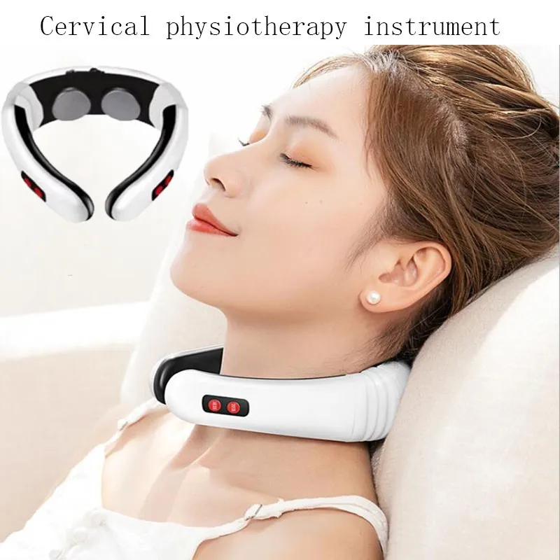 

Электрический массажер для шеи и спины, 6 режимов, контроль мощности, инструмент для снятия симптомов боли, уход за здоровьем, машина для рел...
