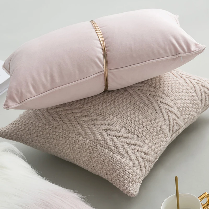 Квадратная декоративная подушка для дивана осенняя наволочка с градиентом