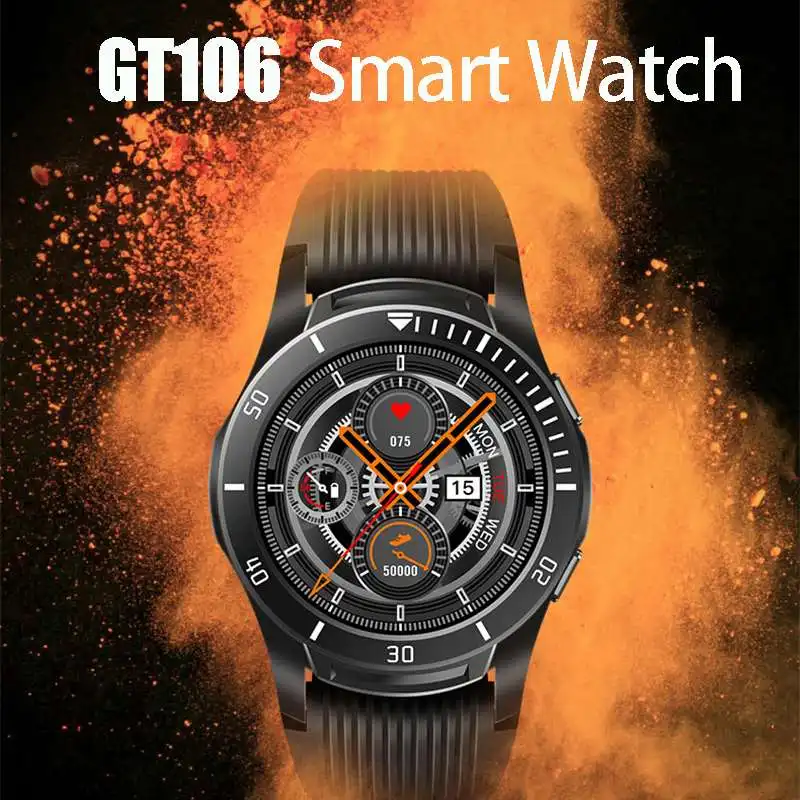 GT106 спортивные Смарт-часы сердечного ритма крови Давление Sleep Monitor музыка