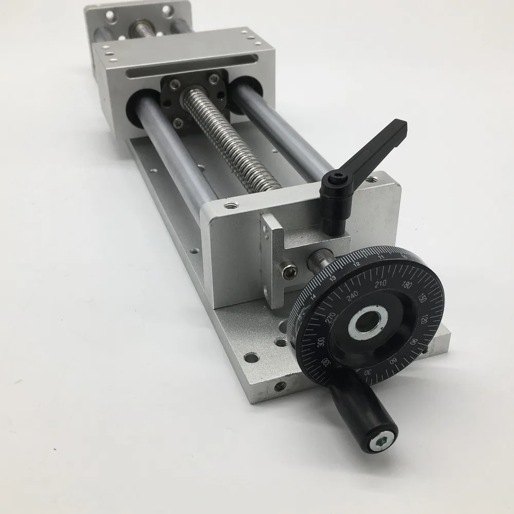 200 мм 8 &quotход ручного колеса Линейный модуль раздвижной стол скользящая линейная