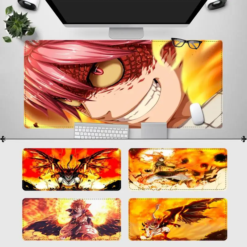 

Игровой коврик для мыши с принтом Natsu Dragneel, ПК, геймерский коврик для мыши, аниме нескользящий коврик, Настольный коврик для клавиатуры для ...