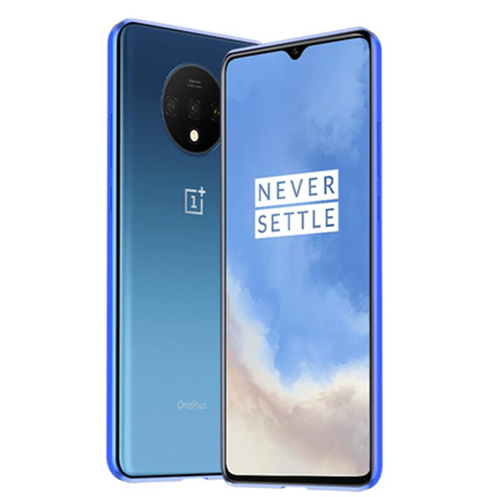 Магнитный чехол для Oneplus 7T 7 Pro двухсторонний стеклянный металлический каркас с