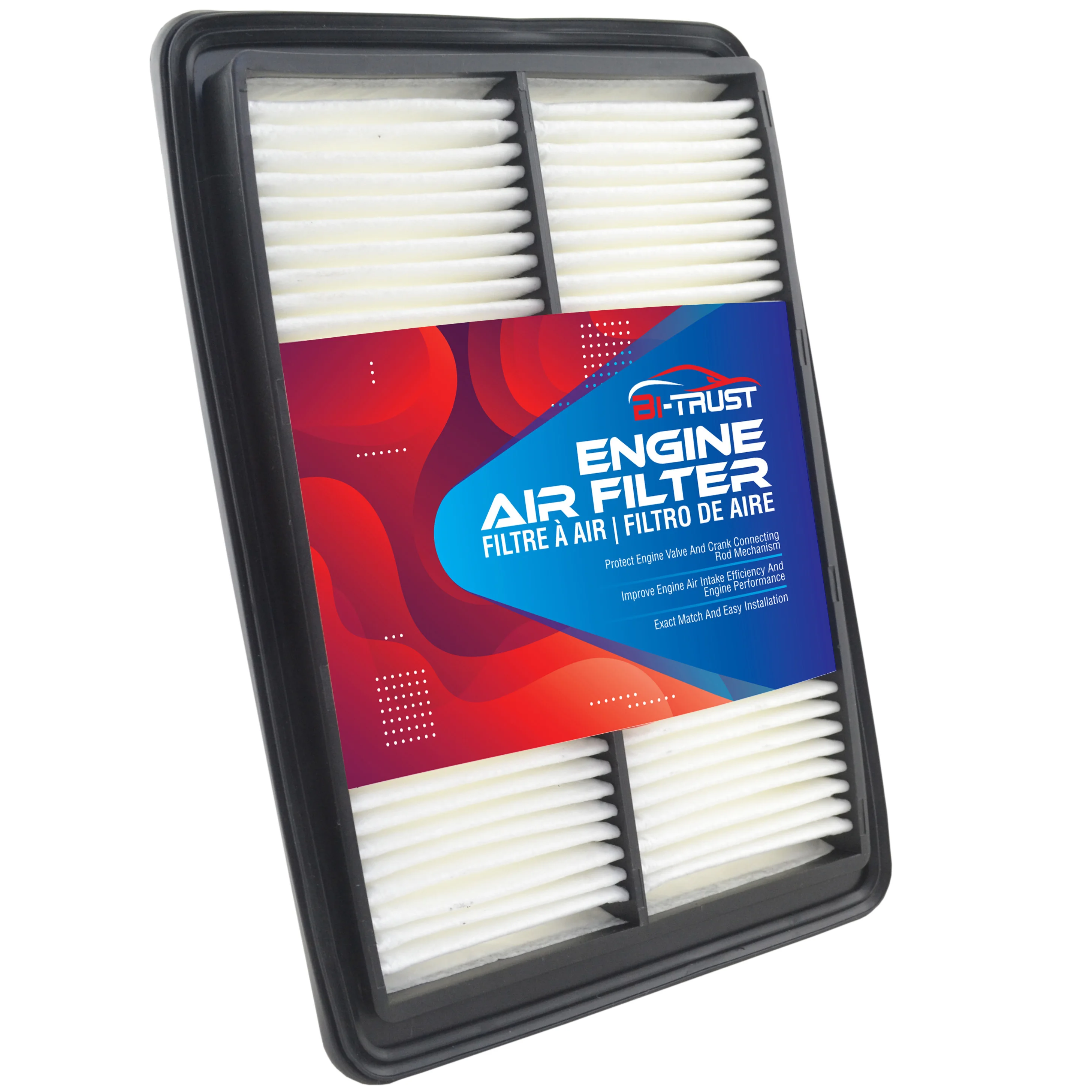 

Bi-Trust Engine Air Filter for Nissan Qashqai L4 2.0L 2017-2020/Rogue L4 2.0L 2017-2019/ Rogue L4 2.5L 2014-2020 16546-4BA01