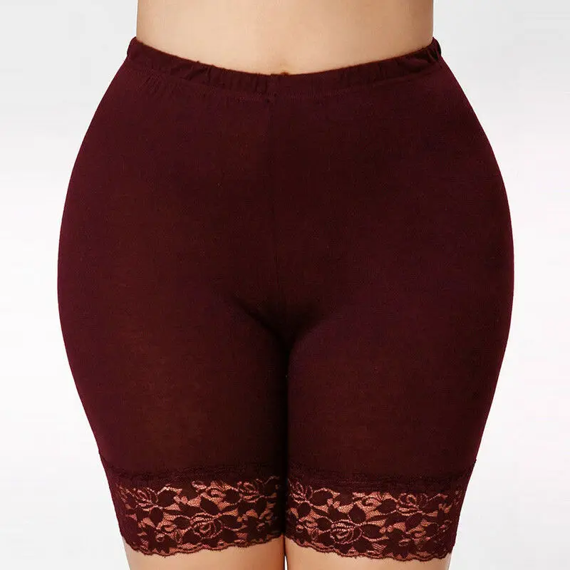 Размера плюс для женщин Безопасность нижнее белье Короткие штаны супер мягкие
