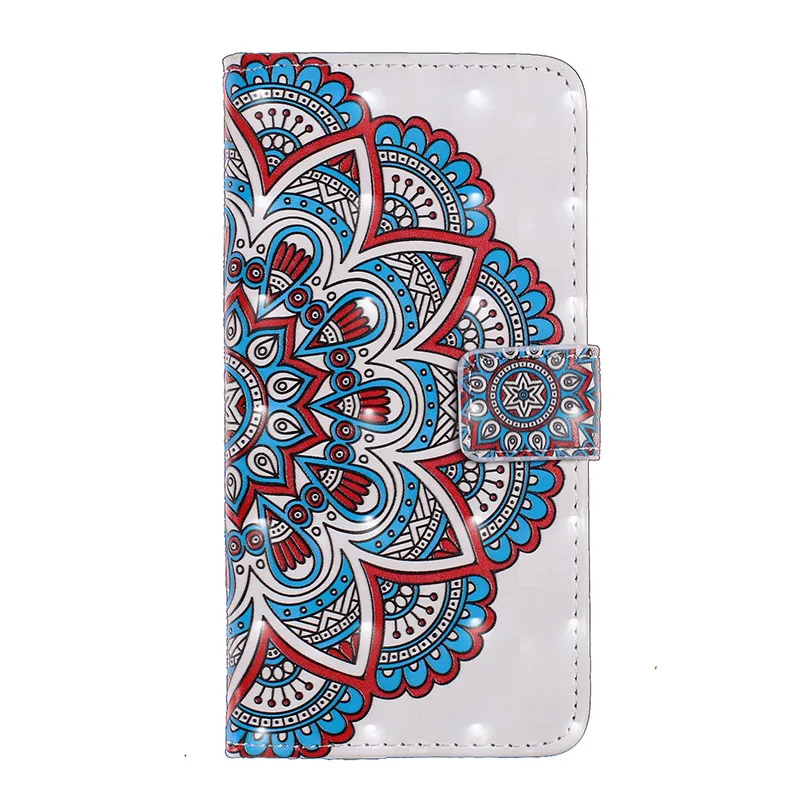 Red Blue Half Flower Для iPhone 11 Pro Max кошелек кожаный чехол Роскошный чехол для iPhone X XR XS Max 8 7 6 S 6 S Plus 5S SE слот для карт чехол Сумки - Цвет: Red Blue Half Flower