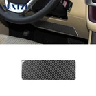 Стайлинг автомобиля из углеродного волокна, внутренняя панель на рулевое колесо, серебристая отделка для Toyota Highlander 2015, 2016, 2017, 2018